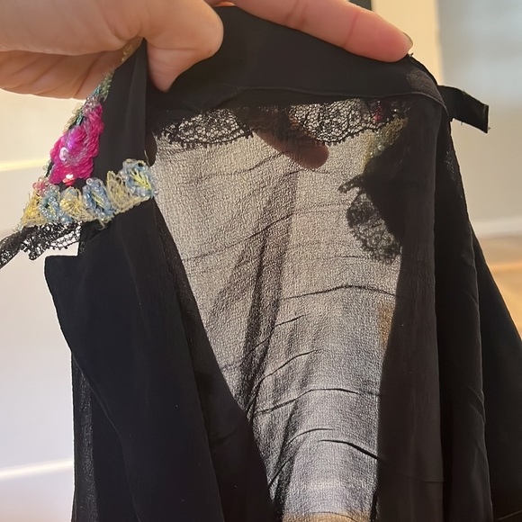 Escada black sheer blouse - Picture 6 of 7